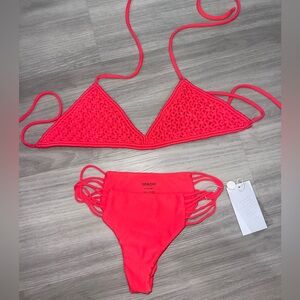 MIKOH set!! Size XS 🩷 🤍 brand new